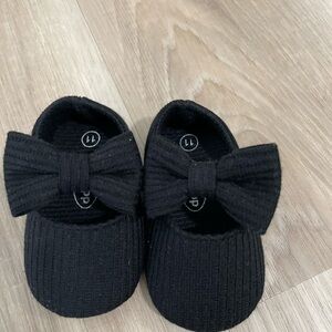 Black Bow Kids Shoes